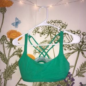 Lululemon Kelly Green Sports Bra